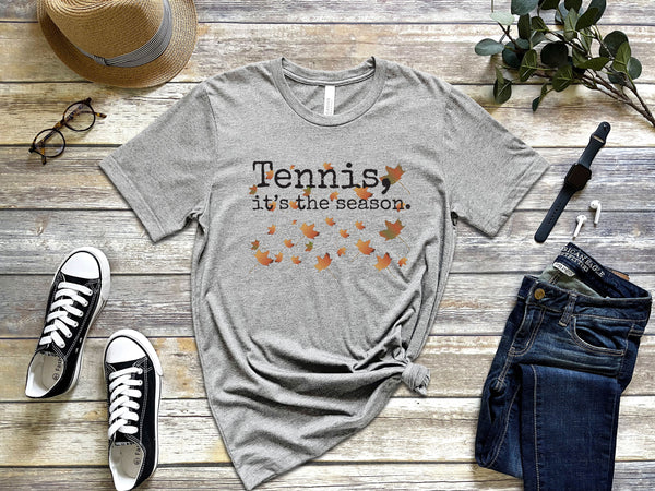 Tennis, it's the season. Autumn Leaves T-Shirt (9 color options)