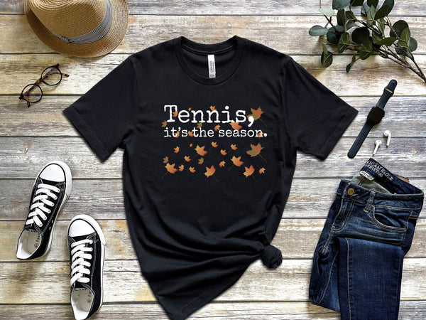Tennis, it's the season. Autumn Leaves T-Shirt (9 color options)