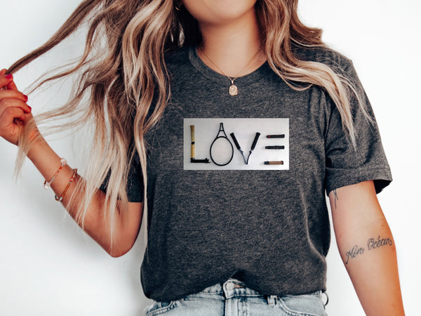 LOVE on Canvas T-Shirt (9 colors)