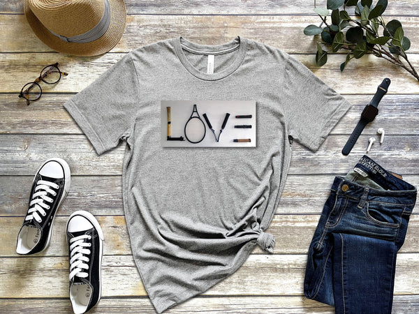 LOVE on Canvas T-Shirt (9 colors)