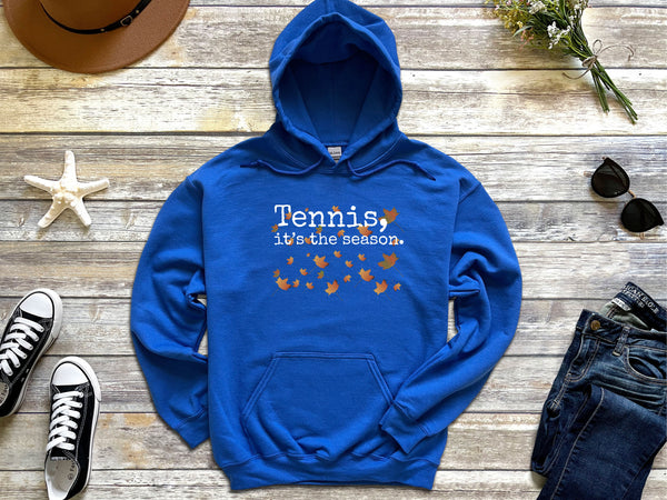 Tennis, it's the season. Autumn Leaves Hooded Sweatshirt (8 Color Options)