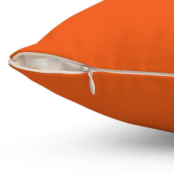 Tennis, it's love. Orange Spun Polyester Square Pillow