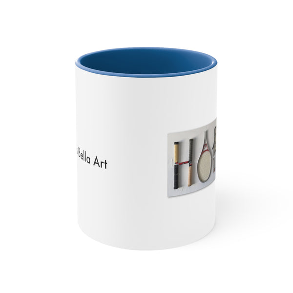 HOPE art Two-Tone Accent Ceramic Mug 11oz (5 color options)