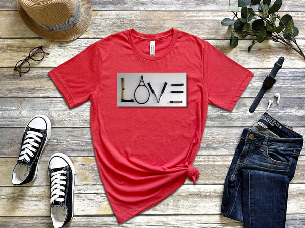 LOVE on Canvas T-Shirt (9 colors)