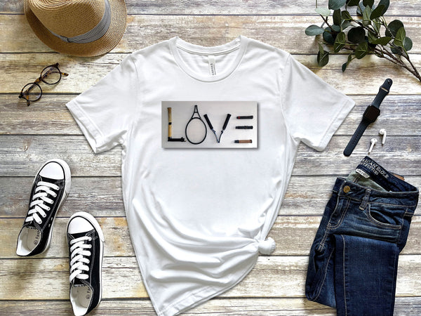 LOVE on Canvas T-Shirt (9 colors)