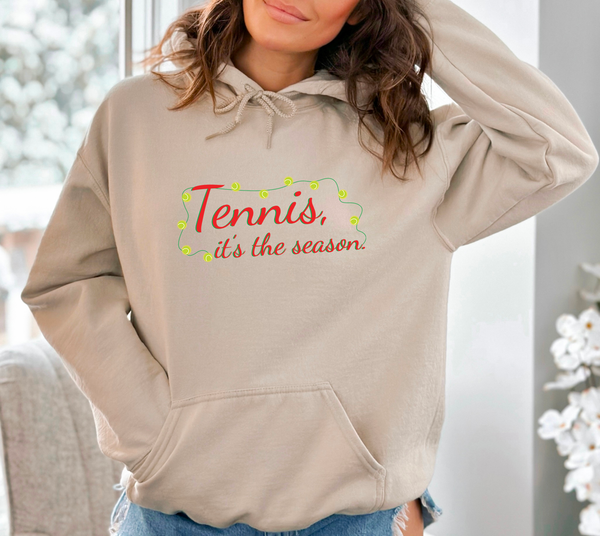 Tennis It's The Season Holiday Sweatshirt (8 Color Options)